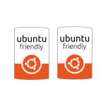 Stickers Ubuntu Friendly (x2)